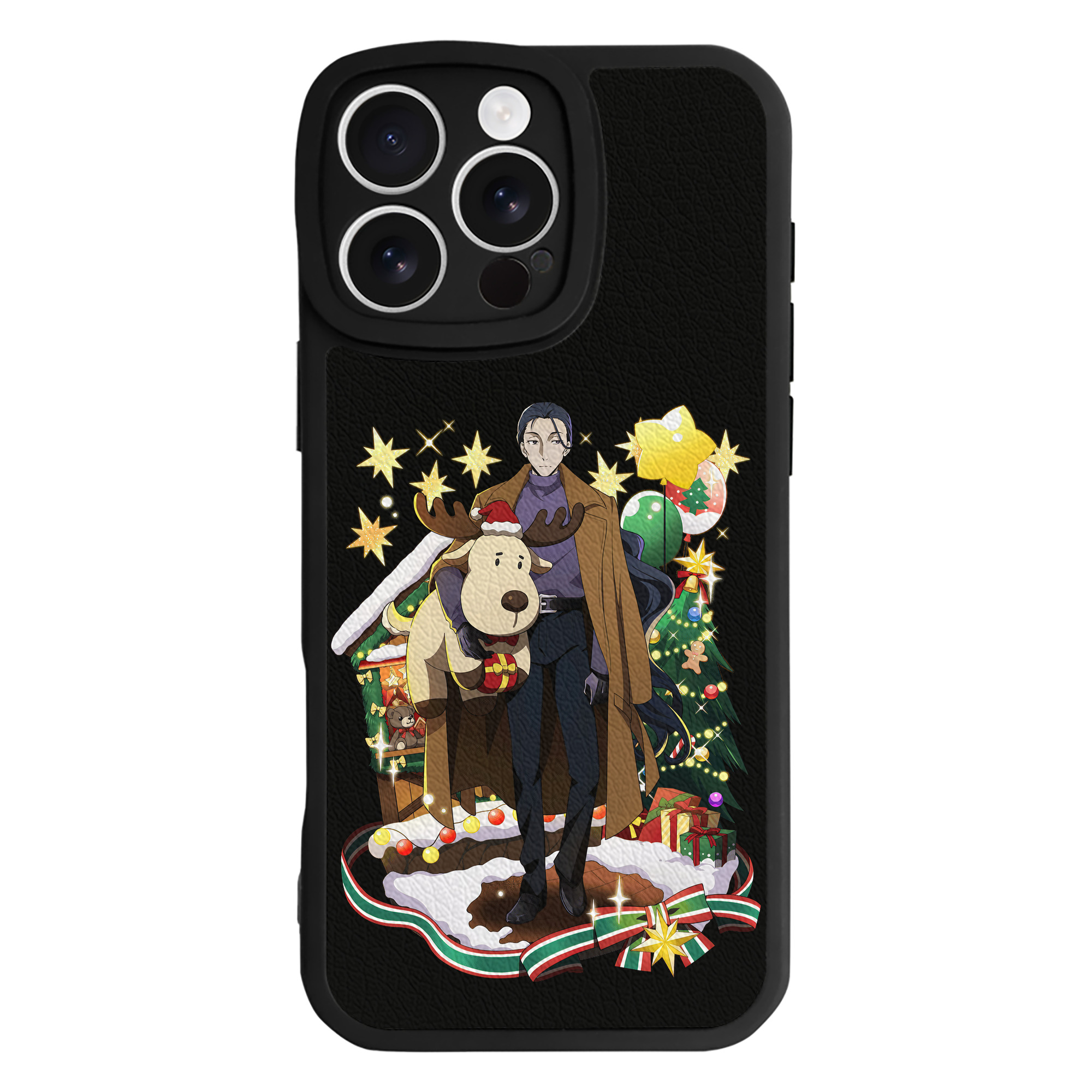 （画像用） 文豪ストレイドッグス Bungo Stray Dogs 【iPhone 16シリーズ対応】シリコンスマホケース（レザー調） 材質：シリコン
